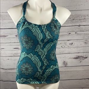 Prana Floral Racerback Yoga Running Workout Tank